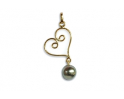 "Herehia" Tahitian pearl pendant