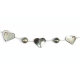 Tahitian pearls with small hearts bracelet
