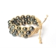 Bracelet with 3 rows of Tahitian pearls