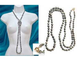 "Elegancia" Tahitian pearl necklace
