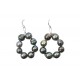 "Maiana" earrings with Tahitian pearls
