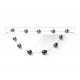 Necklace + bracelet with tahitian pearls