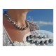 "A ravir" black pearls Necklace