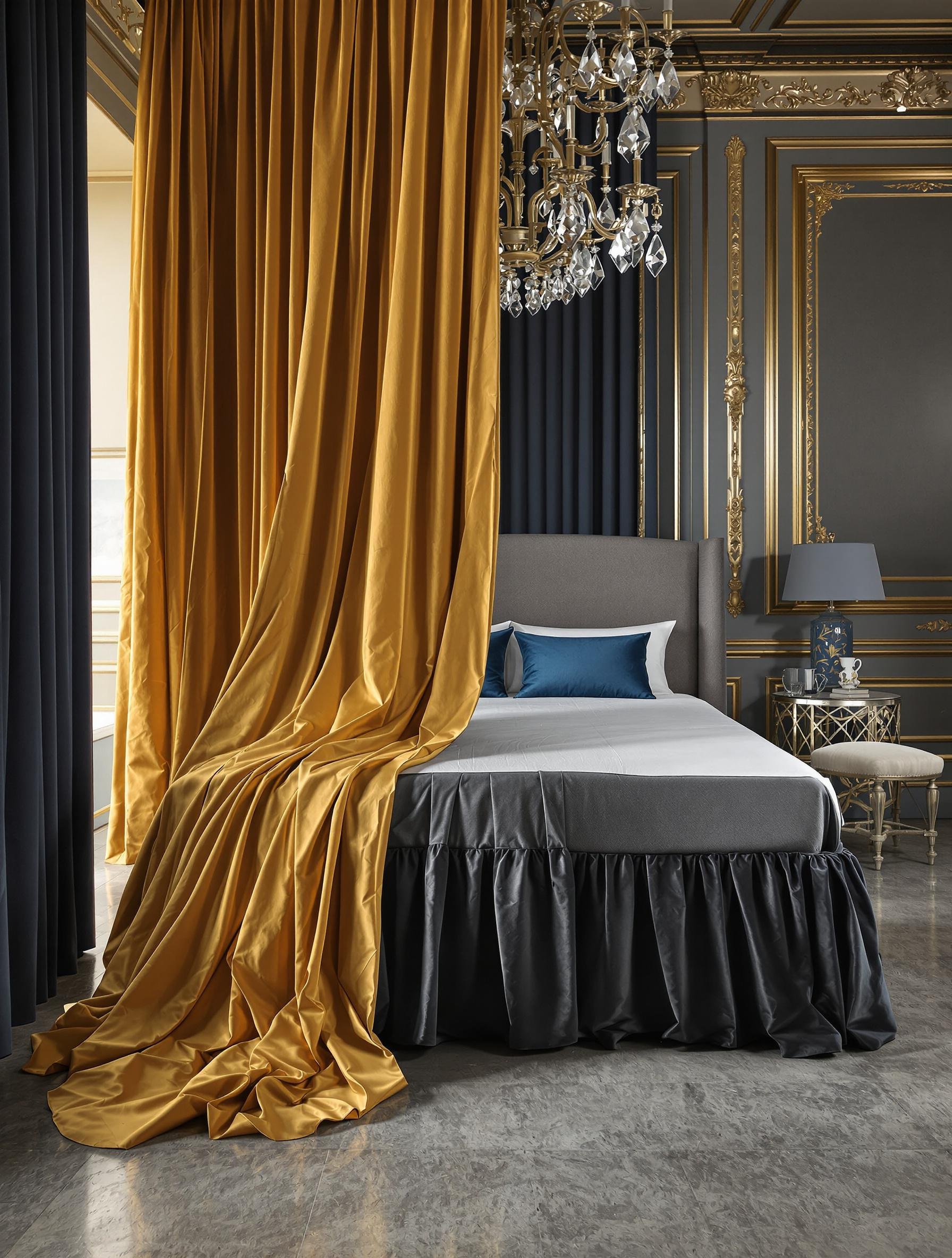 Cache-sommier drapé et tendu : deux styles déco