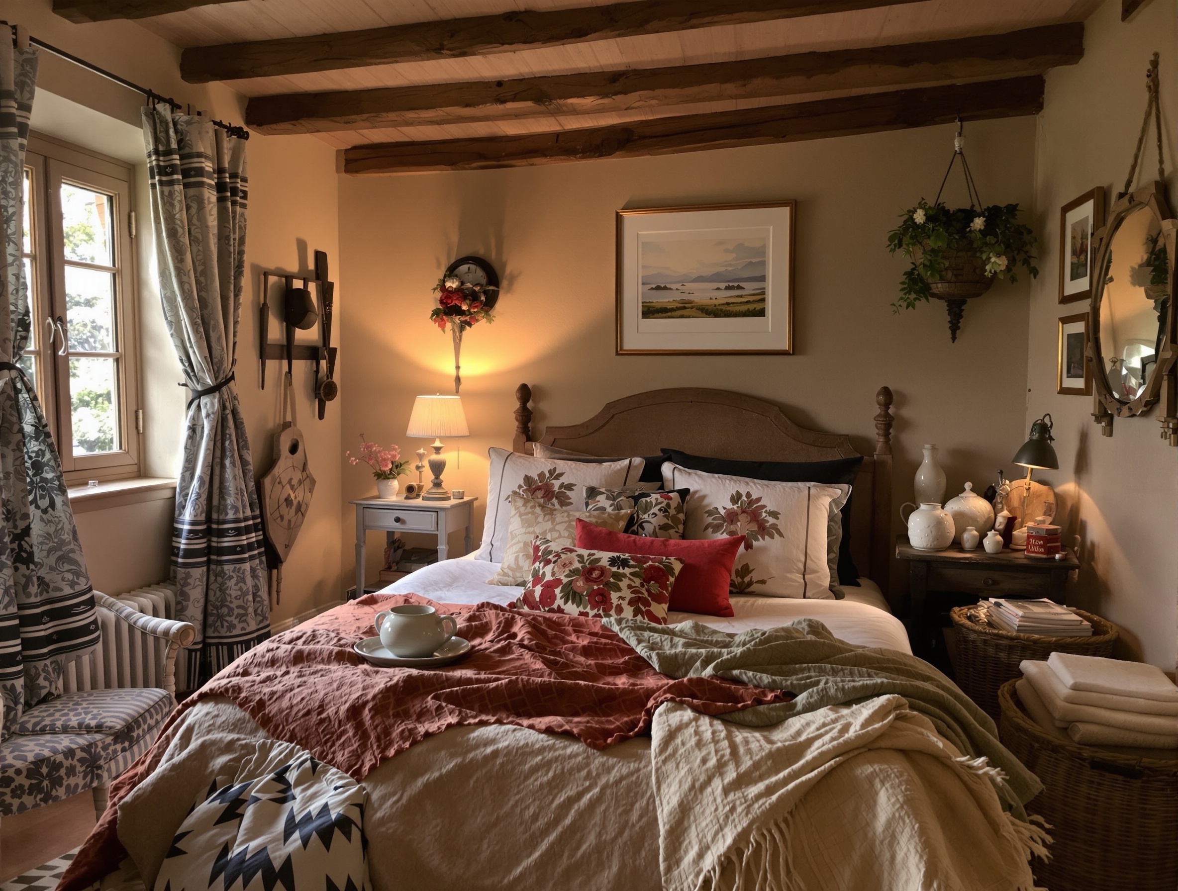 Chambre personnalisée touches terroir authentiques