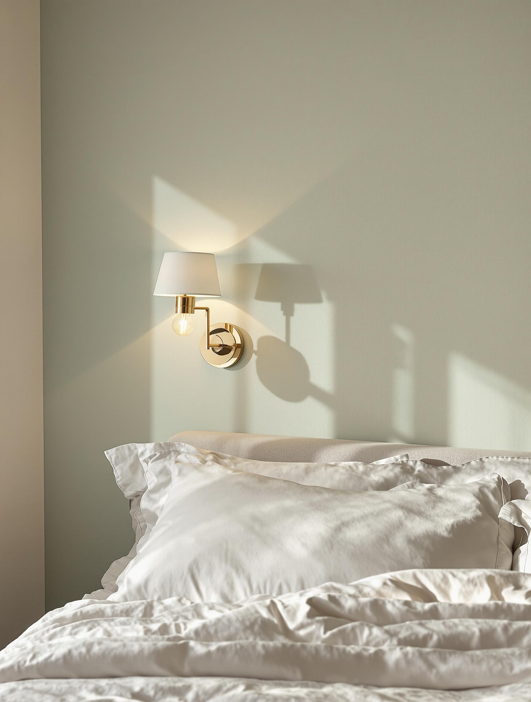 Chambre paisible papier peint vert d’eau Kikilighting