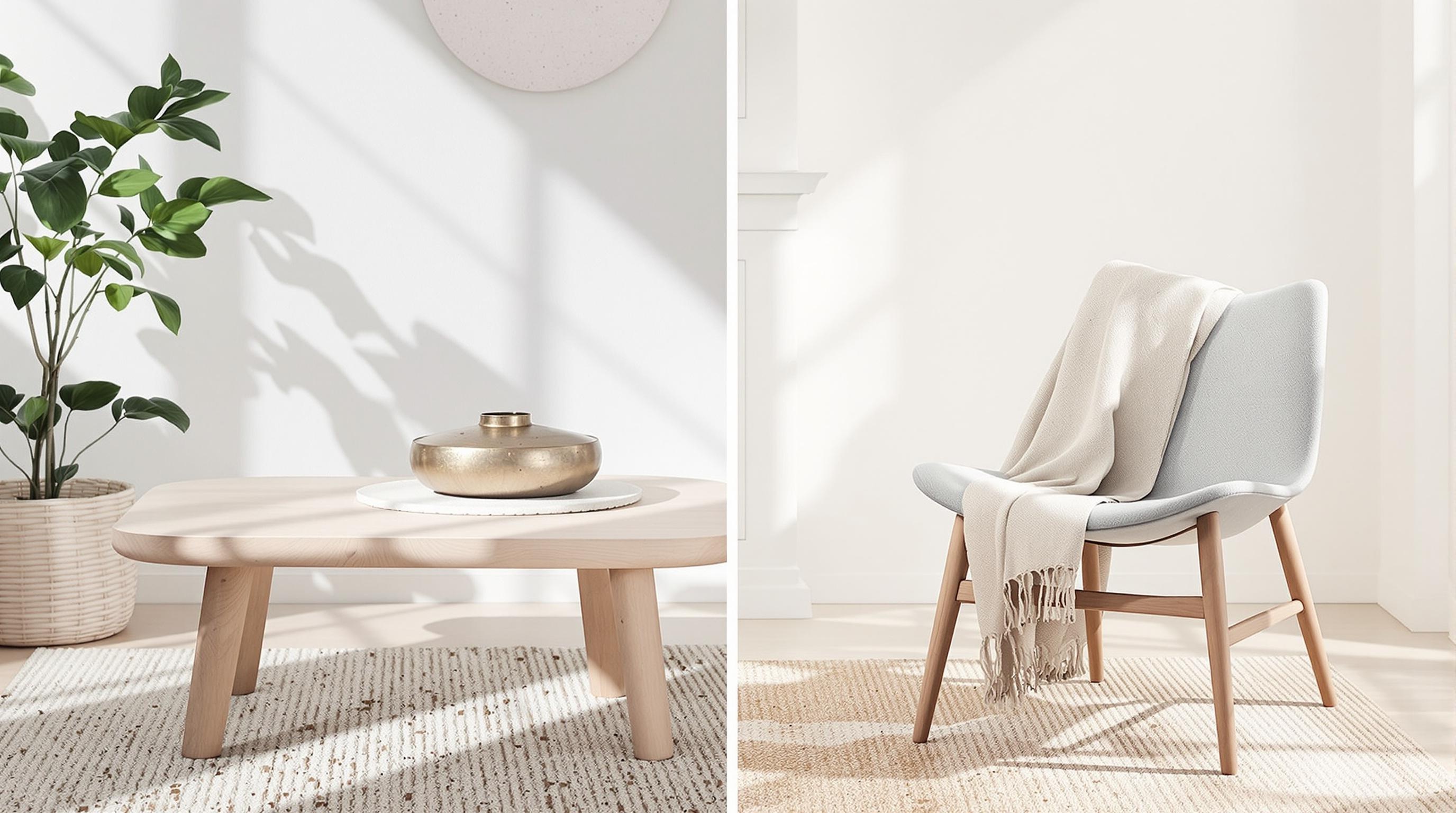 Comparatif de mobilier Kinfolk : bois brut Norm vs studio de Lisbonne