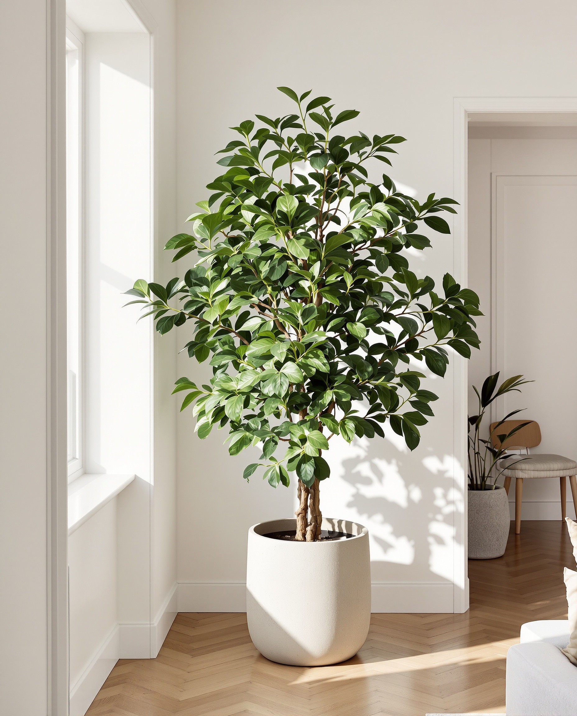 Ficus Lyrata majestueux dans salon design