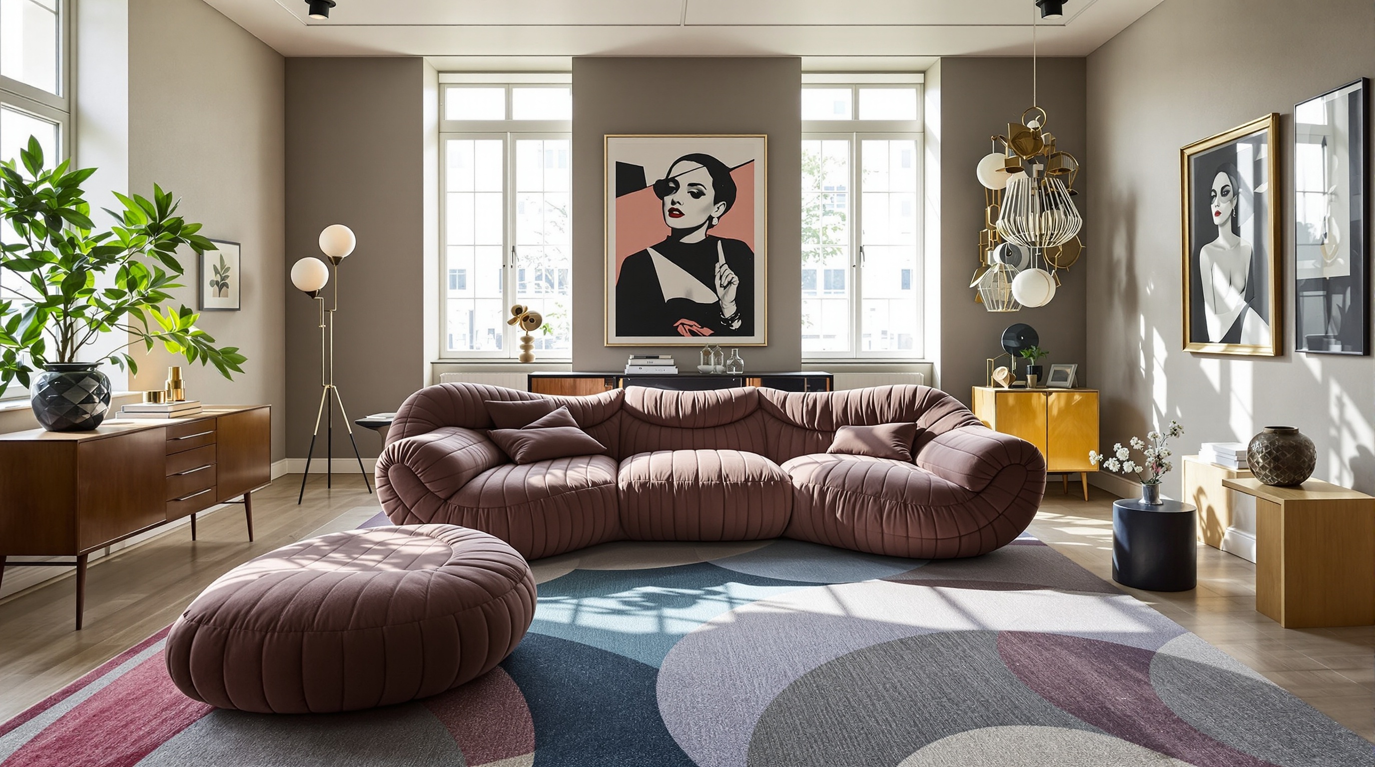 Canapé Togo Ligne Roset dans un intérieur stylisé, entre culte et controverse.