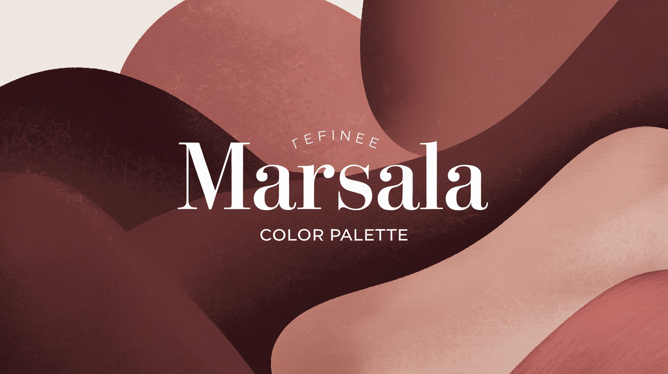 Palette nuance Marsala bordeaux terracotta vieux rose
