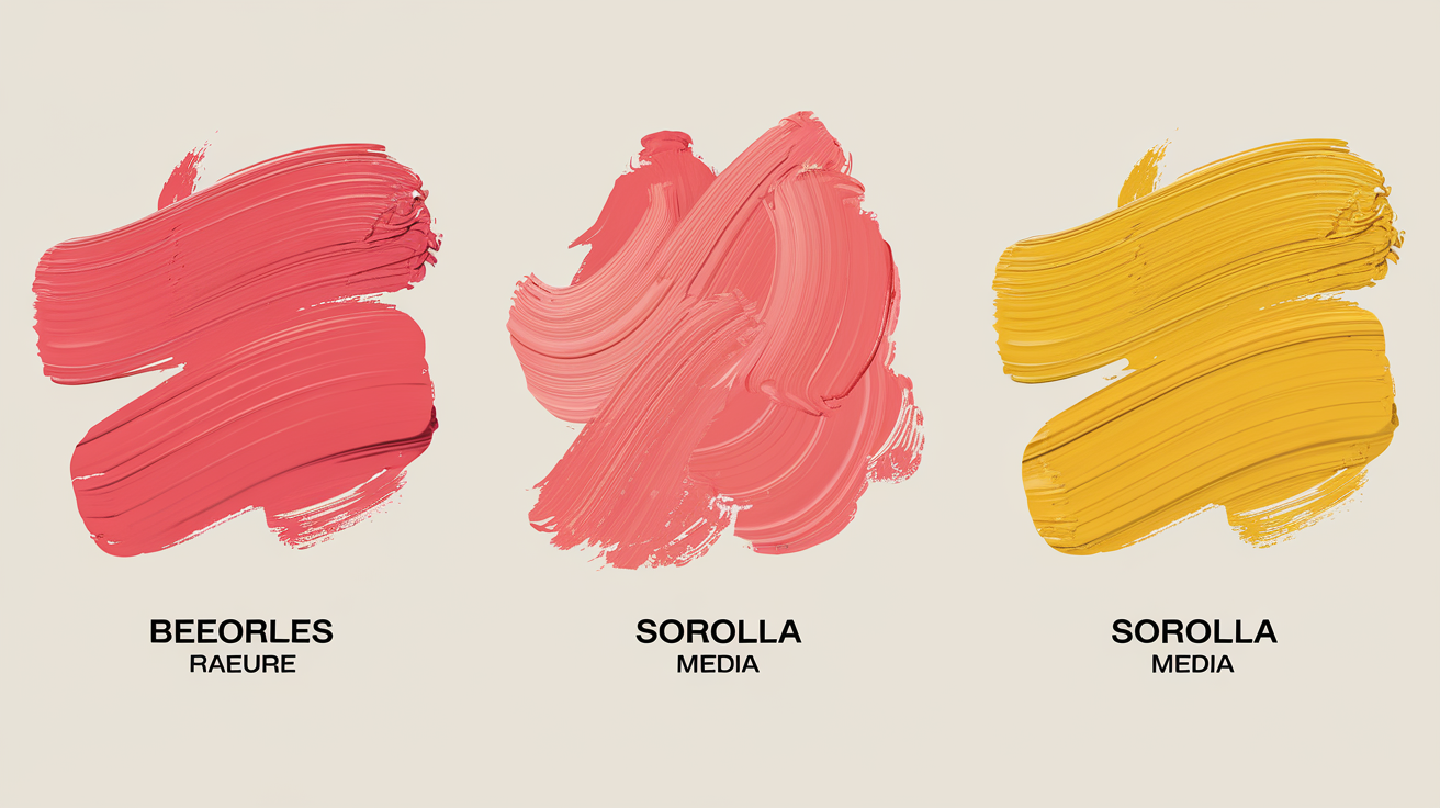 Palette de trois tons corail inspirée par la peinture de Sorolla