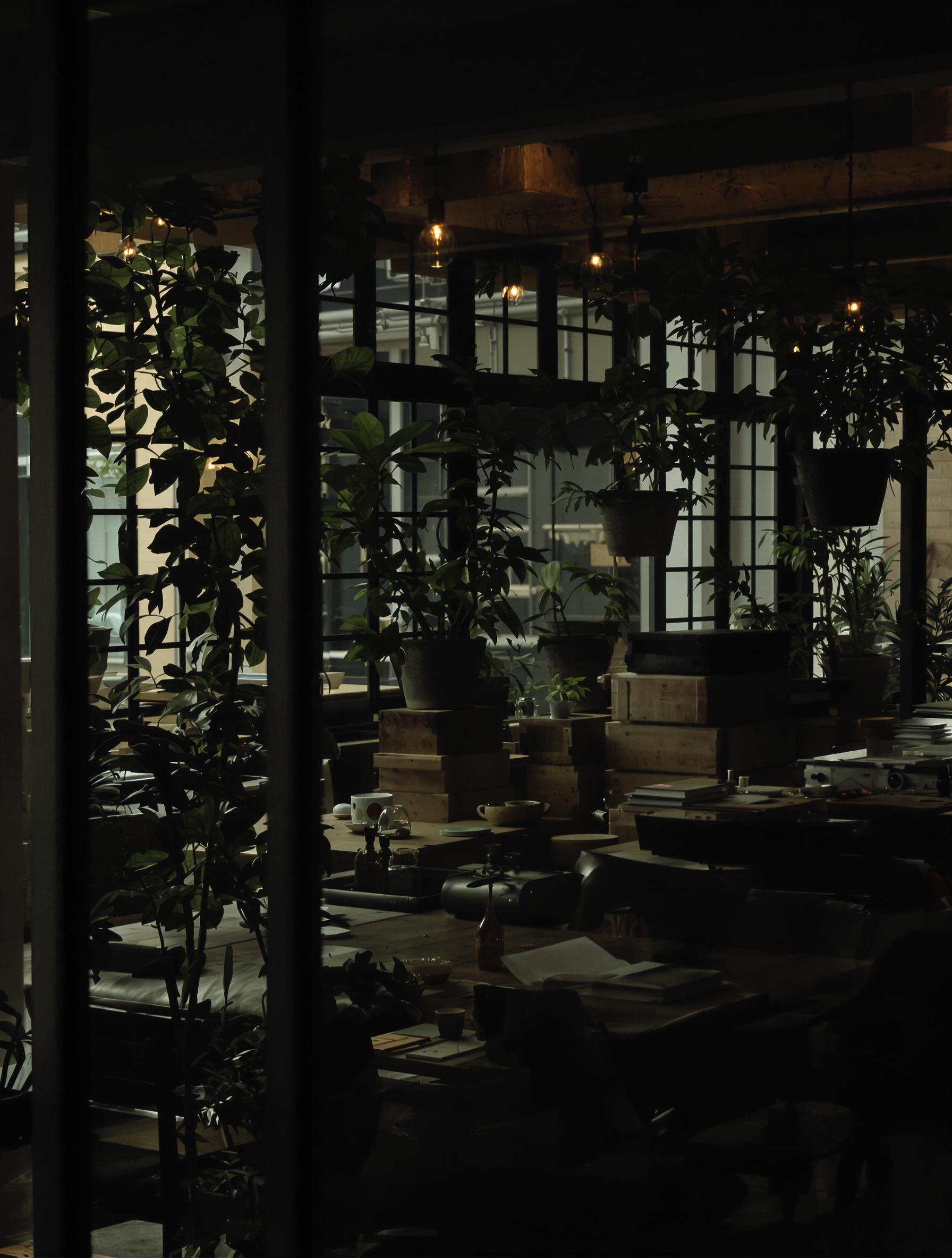 Reflet imparfait d’un intérieur Kinfolk dans un loft urbain