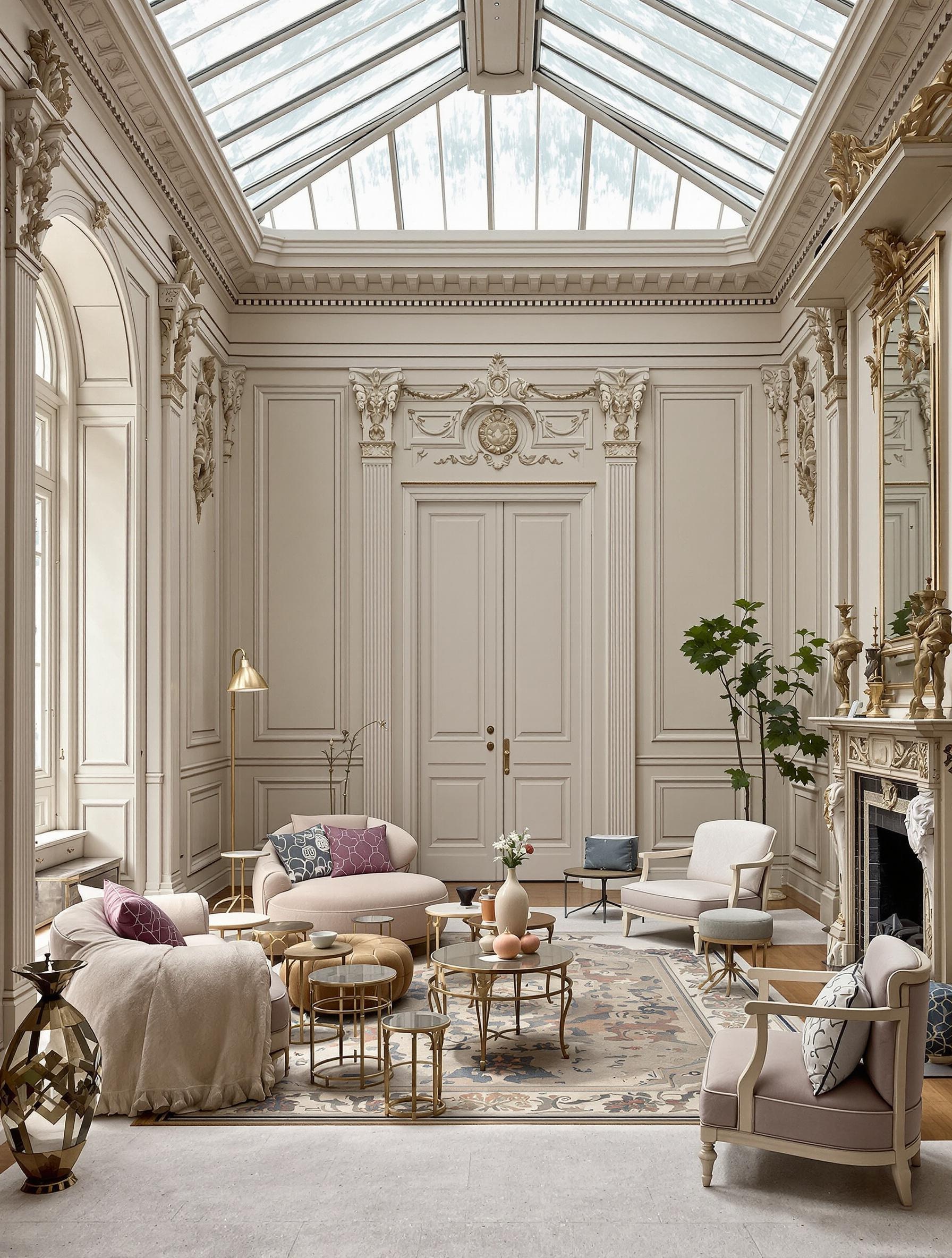 Showroom Caravane dans un hôtel particulier à Paris 6e, scénographie immersive