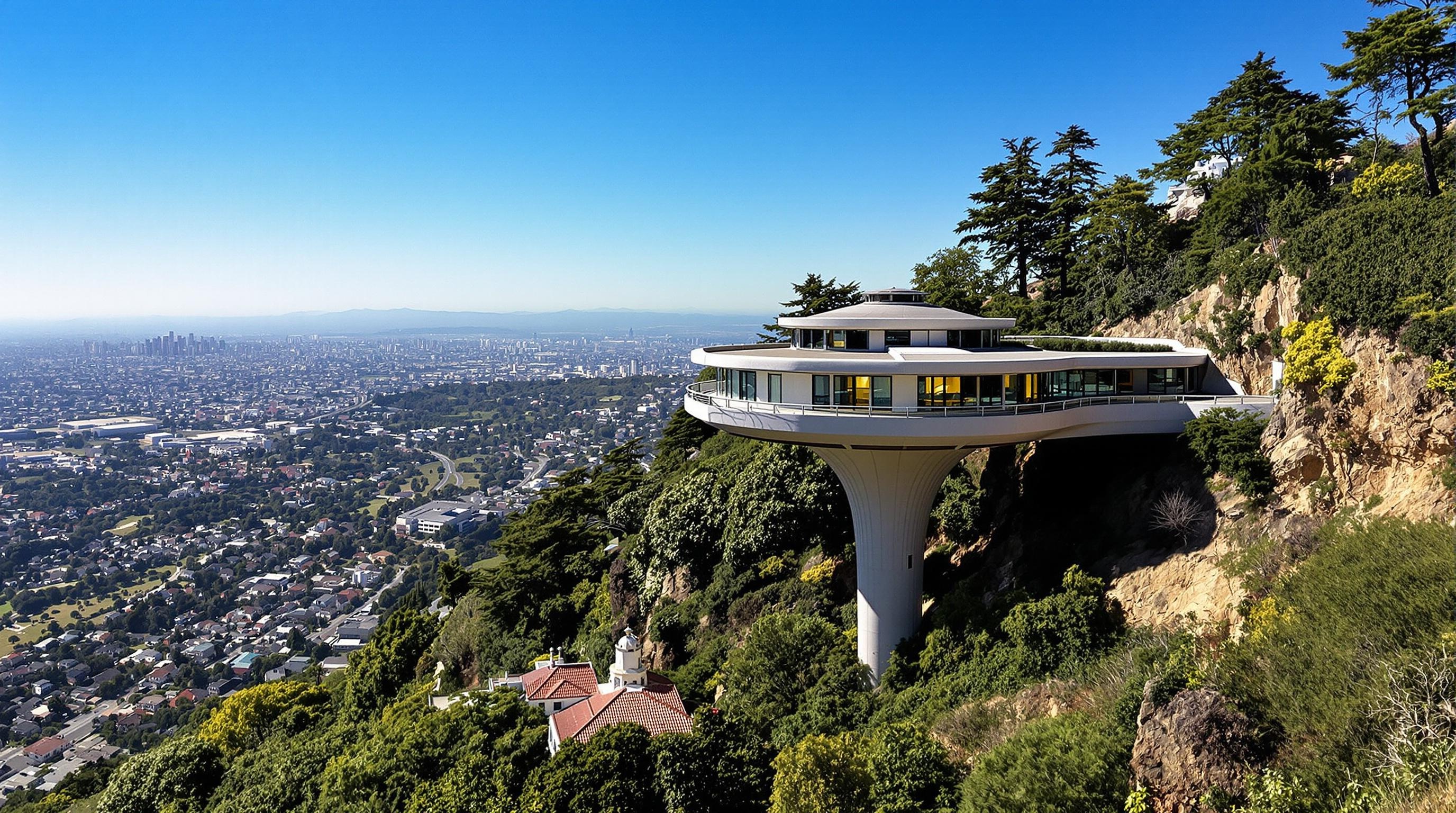 Chemosphere House de John Lautner, architecture futuriste